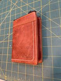 Leather Cap Badge Wallet